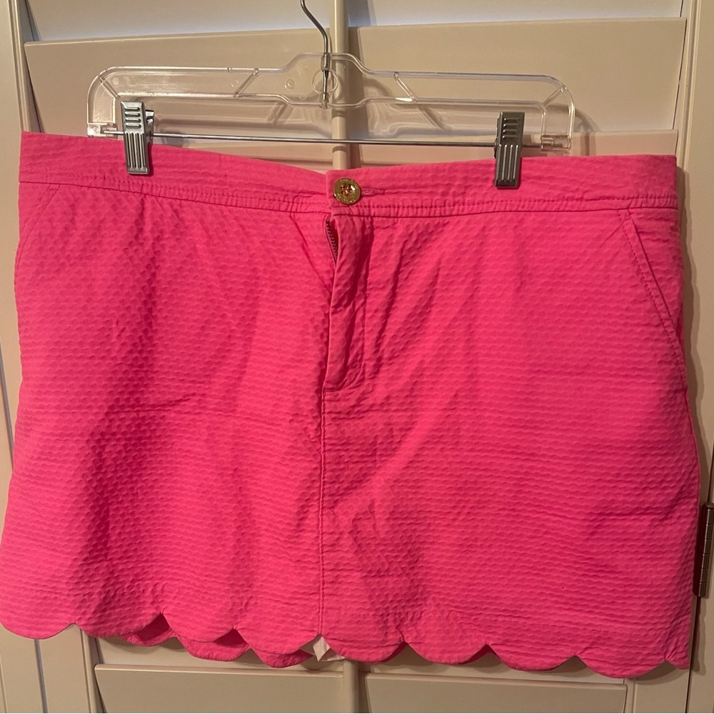 Lilly Pulitzer Colette Scallop Hem Skort- Size 16